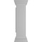 Ekena Millwork 10"W x 40"H Corner Newel Post with Panel, Flat Capital & Base Trim (Installation kit included) NWL10X40CPF0B0 - alternate 8
